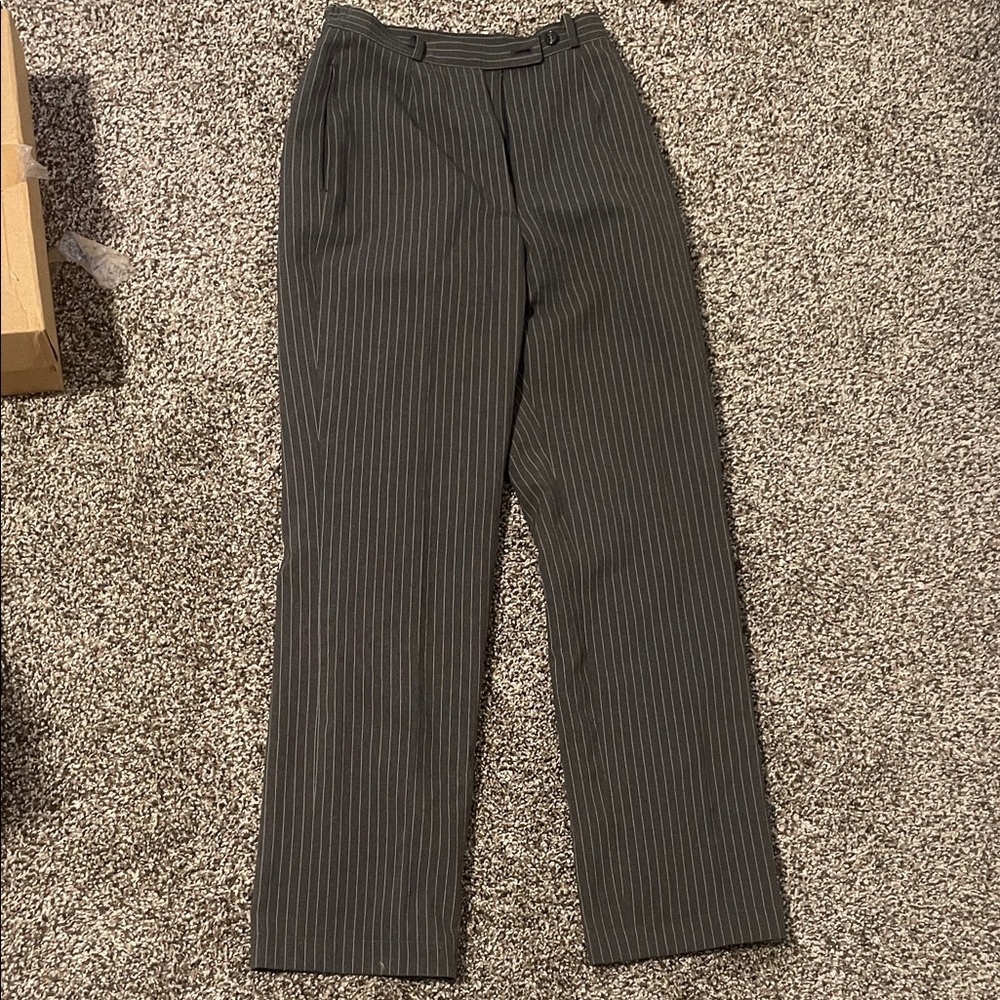 Gray Pinstripe Pants
